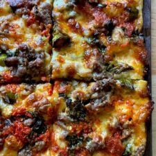 Homemade Grandma-Style Pizza