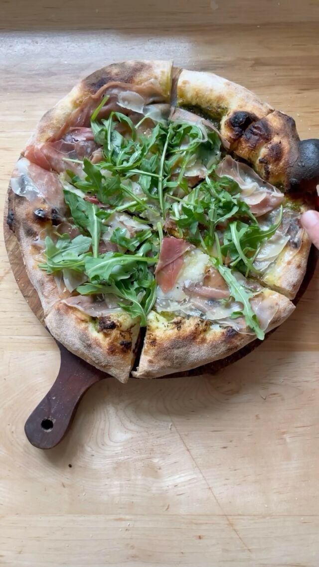 @zeneli_pizzeria in New Haven, CT — can’t recommend it enough 💯 The pizza Genovese is perfection ⁣🍕🎉
⁣
OK: Details on the pizza dough in this video:⁣
⁣
This is the Neapolitanish pizza dough from Pizza Night, and you can have the recipe immediately by preordering Pizza Night today 🎉🎉 The bonus
recipe packet includes: ⁣
⁣
* Neapolitanish Pizza Dough⁣
* Blistered Sun-Gold Tomato Pizza with Crème Fraîche and Basil⁣
* Roasted Red Pepper Salad Dressing⁣
* Mixed Greens Salad with Parmesan and Roasted Red Pepper Dressing⁣
⁣
Order before April 11th to get the bonus recipes — the countdown is on!! ⁣
⁣
Comment “Dough” to have the link to the preorder page sent directly to your DMs 🍕🍕
⁣
Can’t wait for Pizza Night to be here!! ⁣
⁣
 #pizza #salad #together #forever #pizzanight